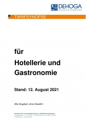 Tarifsynopse 2021 für Hotellerie und Gastronomie PDF